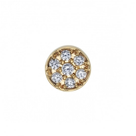 Micro Pave Disc - 6mm - Threadless