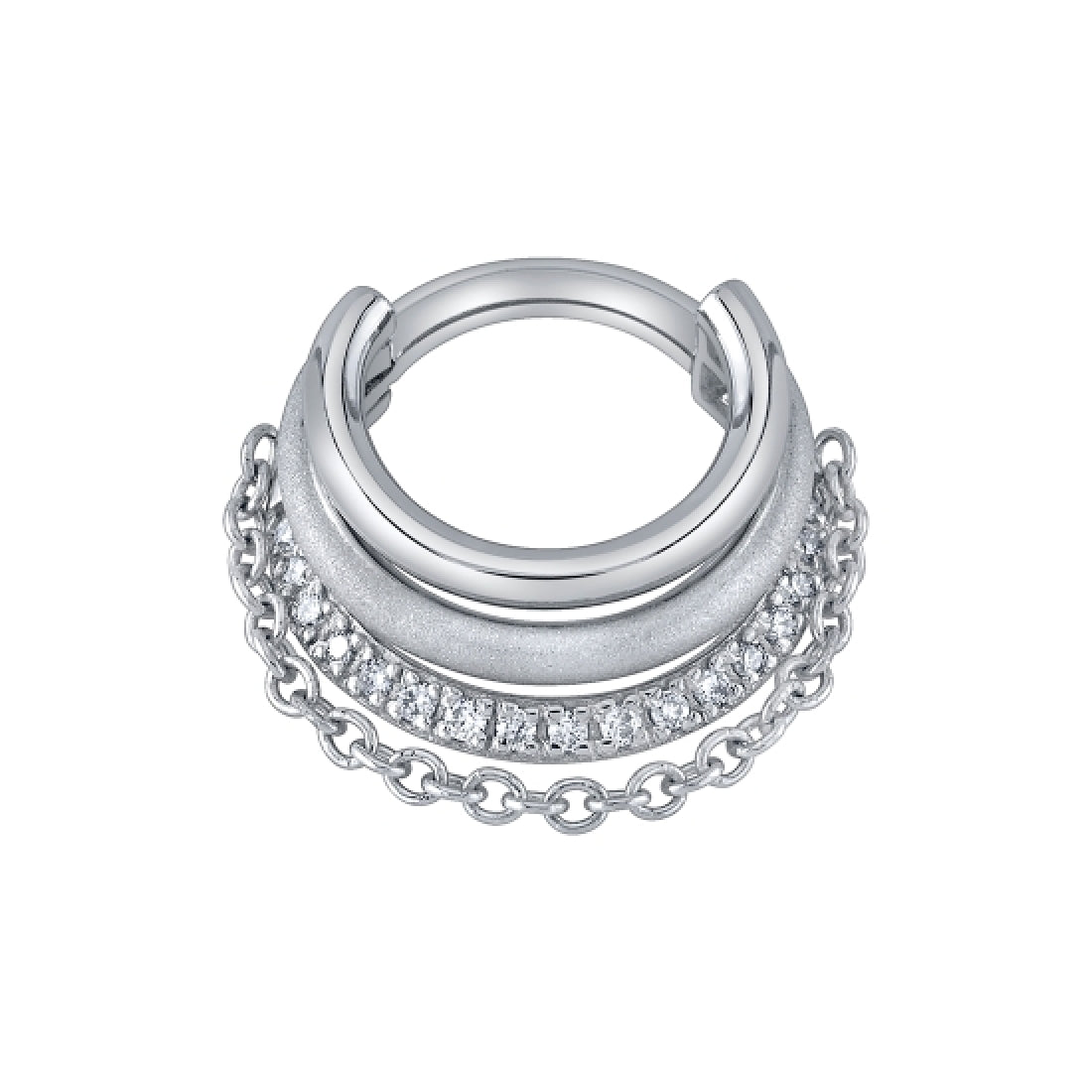Bvla White Gold Septum Ring Lucy In Chains 101 Piercing BVLA