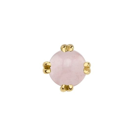 Rose Quartz Solitaire - Threadless