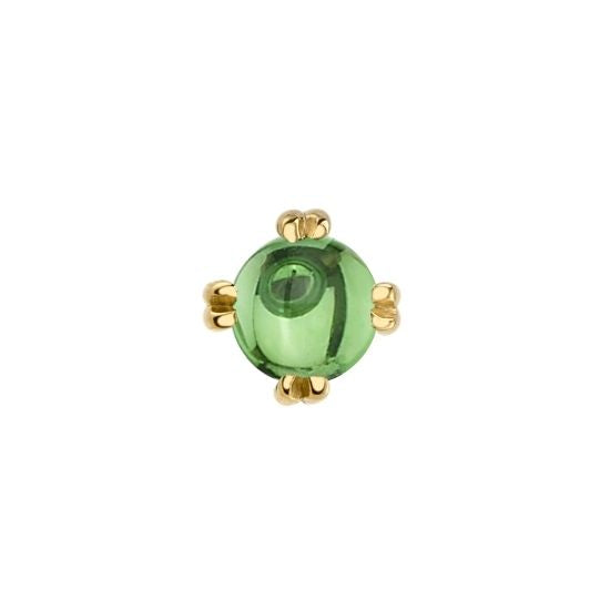 Green Tourmaline Solitaire - Threadless