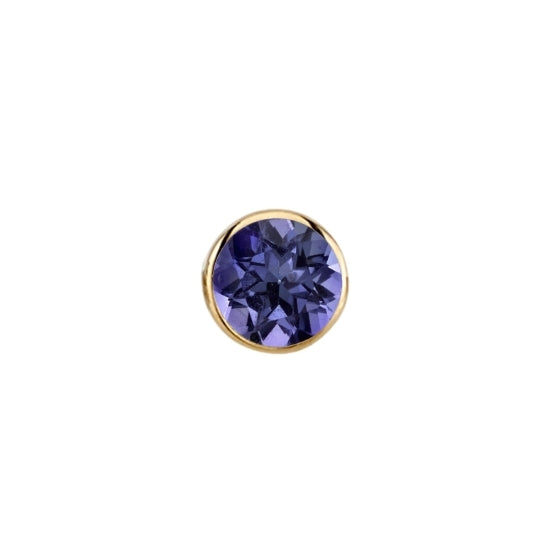 Iolite Round - Threadless