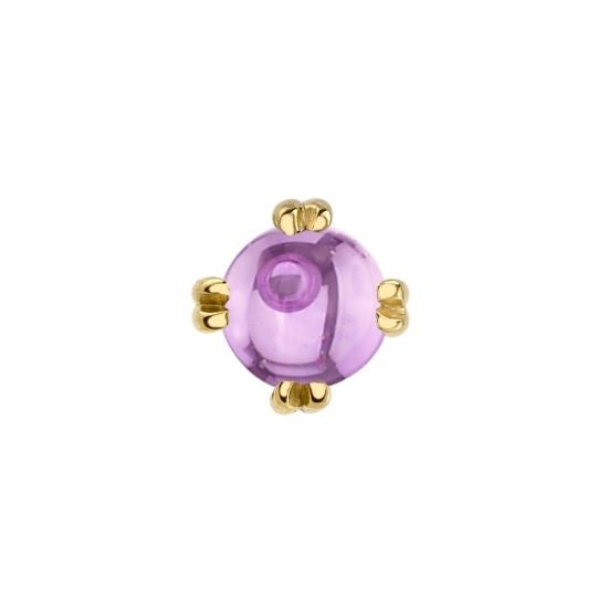 Pink Sapphire Solitaire - Threadless