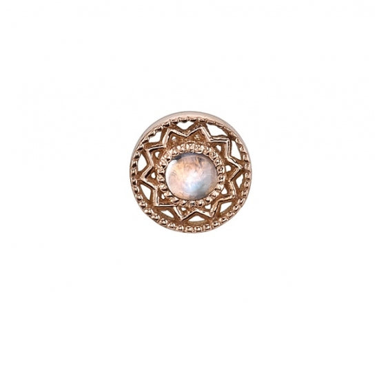 BVLA Bandera Rose Gold good Moonstone Stud