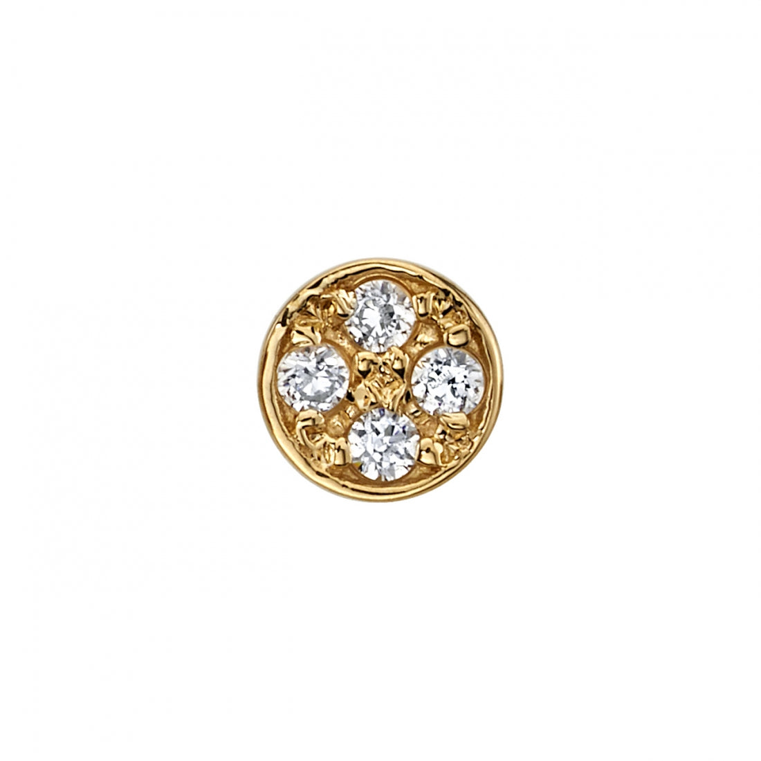 Micro Pave Disc - 4mm