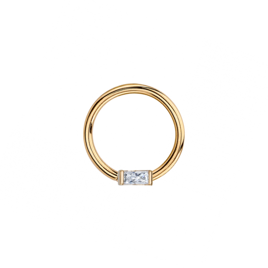 Baguette Bar Ring - Front