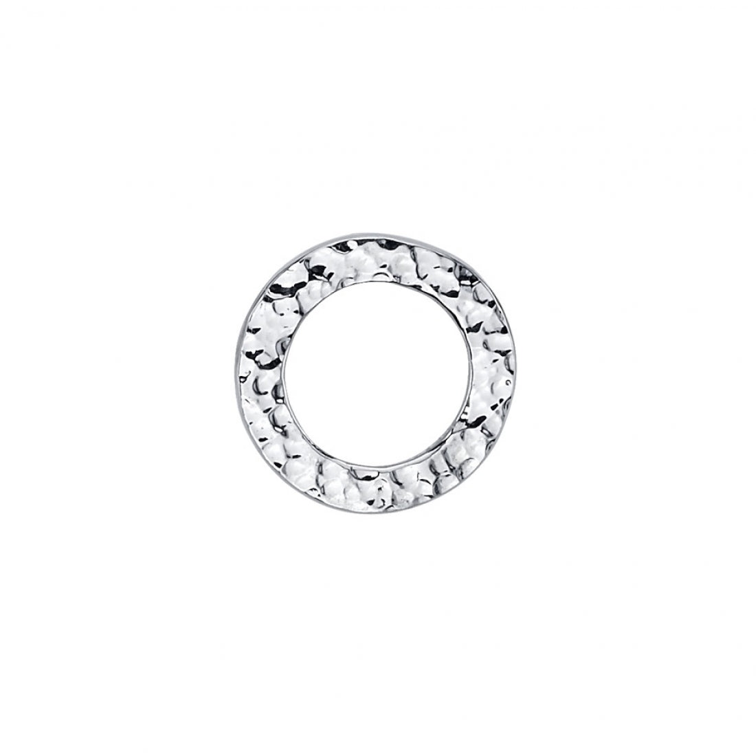 Hammered Open Circle