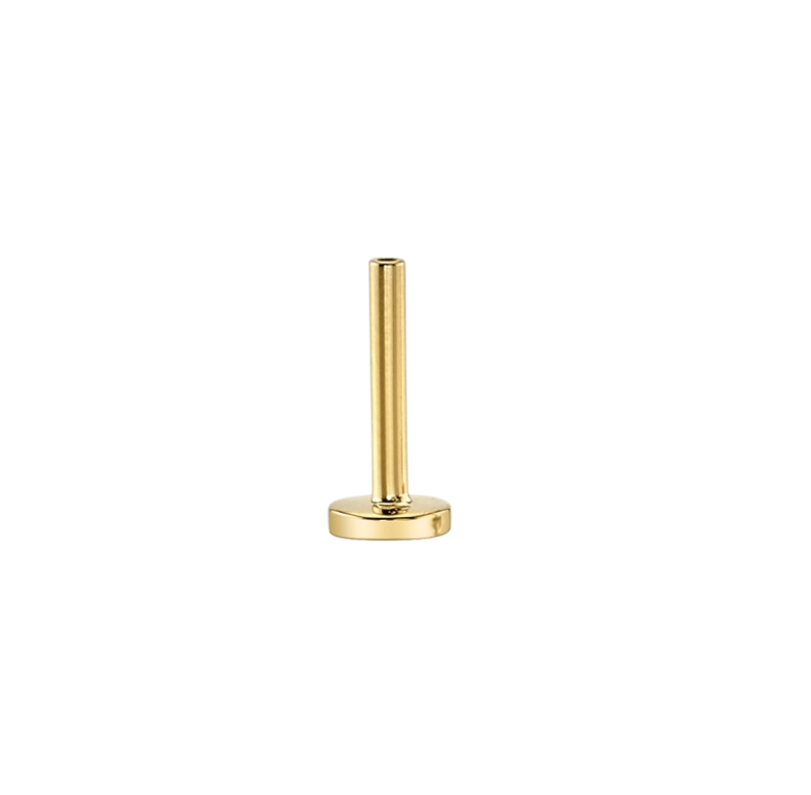 Internally Threaded Flat Back Post Replacement 14k Gold – FreshTrends