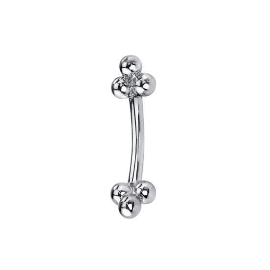 Tri Bead Curved Bar