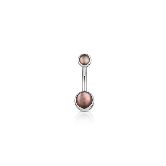 Natural Stone Bezel Navel Curve