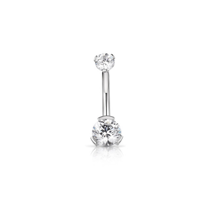 Prong Gem Navel Curve