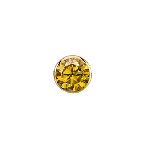 Golden Yellow Diamond Round