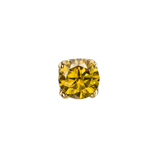 Golden Yellow Diamond Round