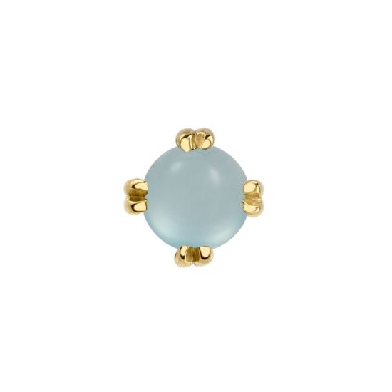 Aqua Chalcedony Solitaire