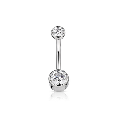 Bezel Gem Navel Curve