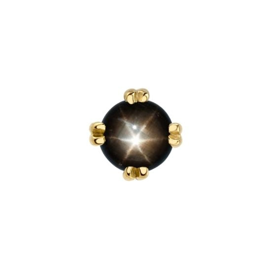 Black Star Sapphire Solitaire - Threadless