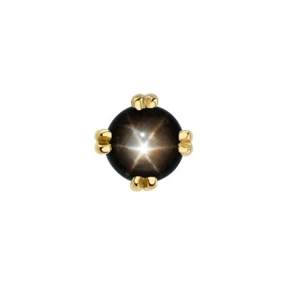 Black Star Sapphire Solitaire - Threadless