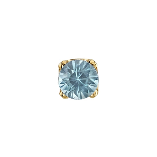 Blue Zircon Round