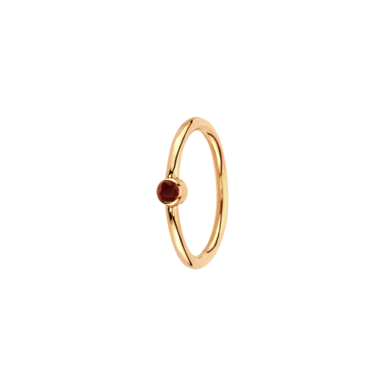 Genuine Gemstone Ring - 1/4"