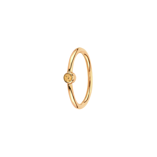 Genuine Gemstone Ring - 1/4"