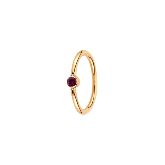 Genuine Gemstone Ring - 1/4"