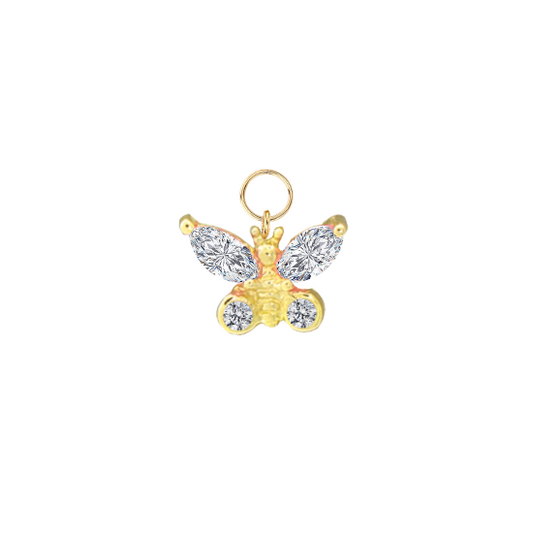 Marquise Butterfly Charm