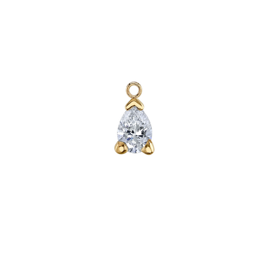 Pear Prong Charm