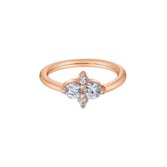 Quad Prong Cluster Ring