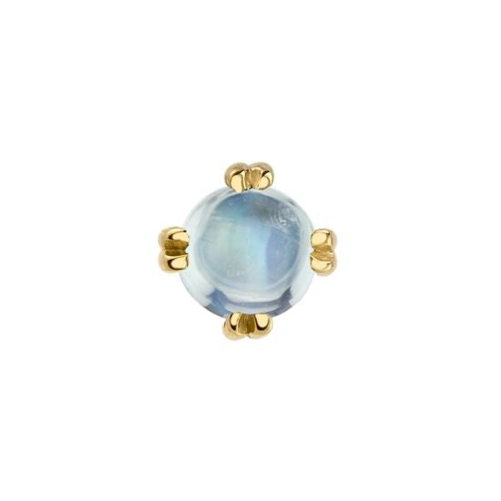 Rainbow Moonstone Solitaire - Threadless