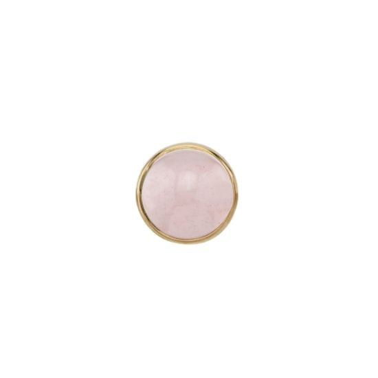 Rose Quartz Solitaire - Threadless