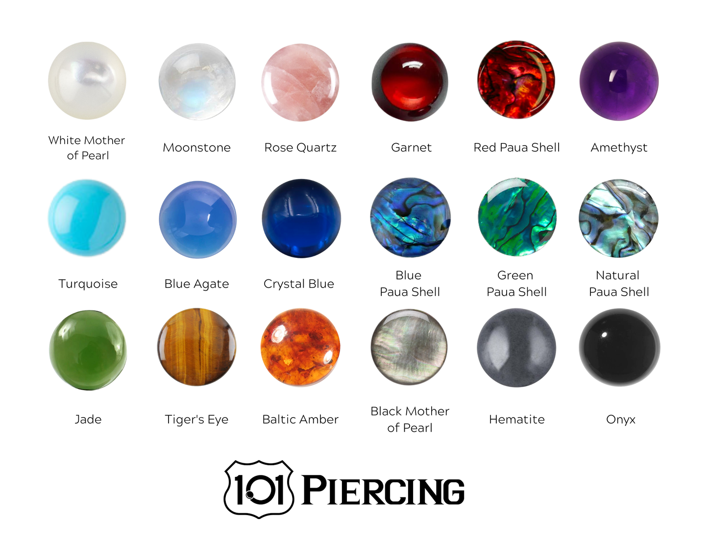 Natural Stone Bezel Navel Curve
