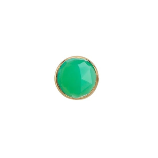 Rose Cut Chrysoprase Solitaire - Threadless
