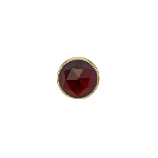 Rose Cut Garnet Solitaire - Threadless