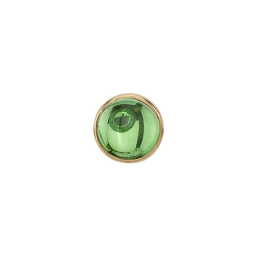 Green Tourmaline Solitaire - Threadless