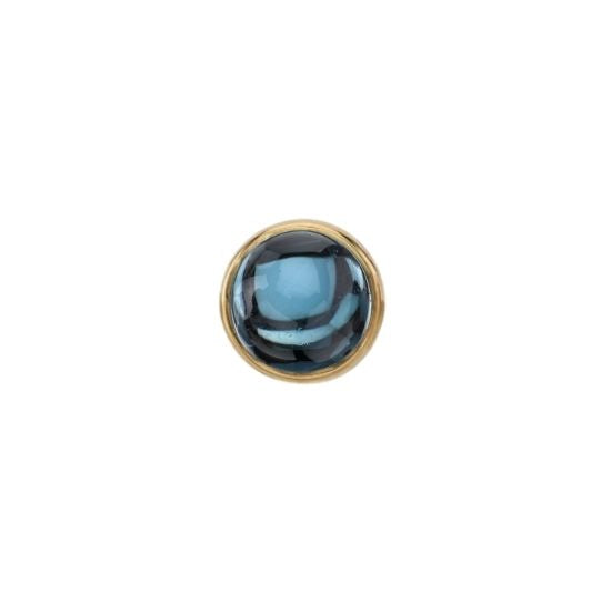 London Blue Topaz Cabochon Solitaire
