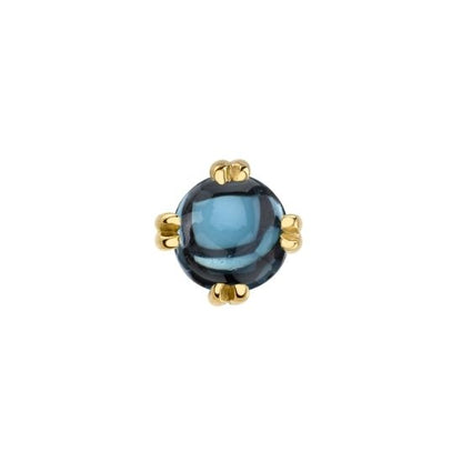 London Blue Topaz Cabochon Solitaire