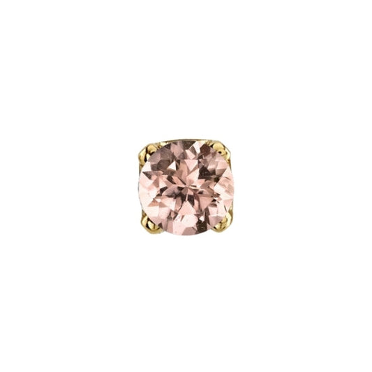 Morganite Round - Threadless