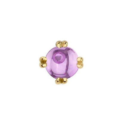 Pink Sapphire Solitaire - Threadless