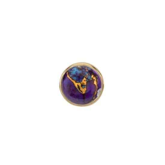 Purple Copper Turquoise Solitaire
