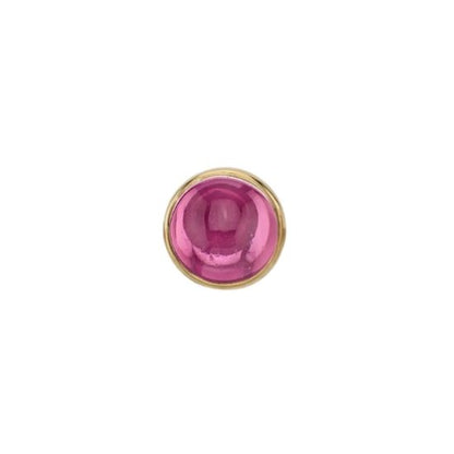 Rhodolite Cabochon Solitaire - Threadless