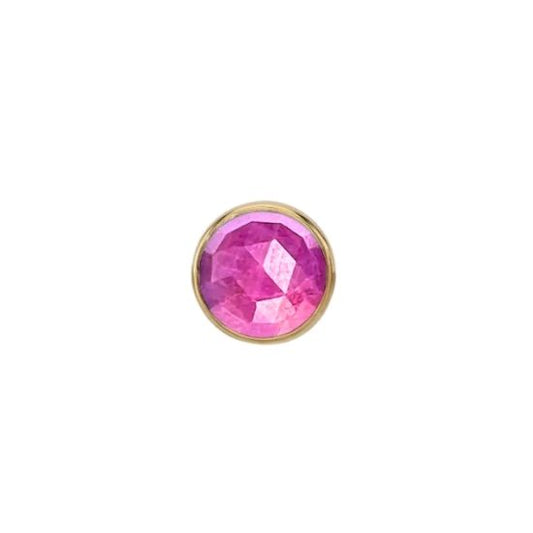 Rose Cut Ruby Solitaire - Threadless