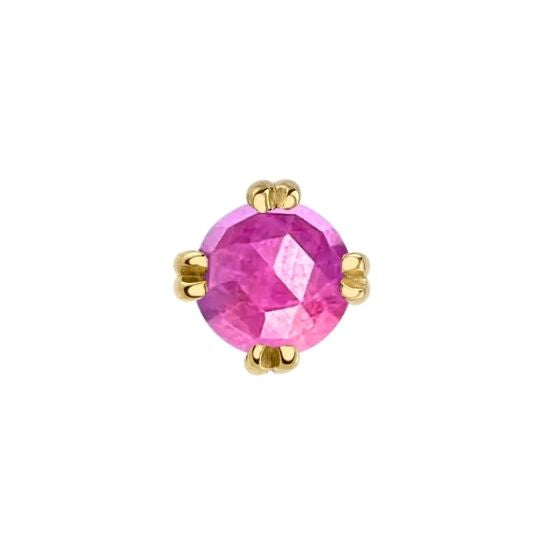 Rose Cut Ruby Solitaire
