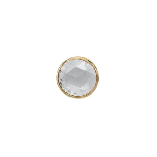 Rose Cut Grey Diamond Solitaire - Threadless