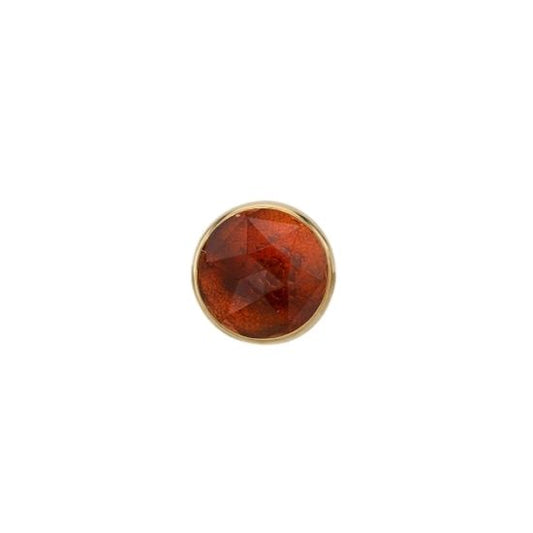Rose Cut Madeira Citrine Solitaire - Threadless