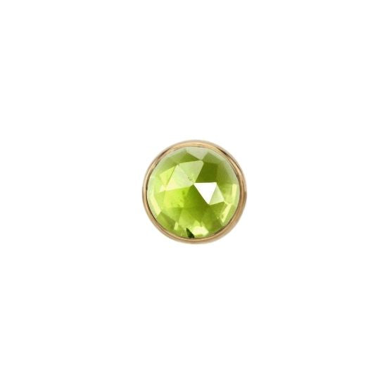 Rose Cut Peridot Solitaire - Threadless
