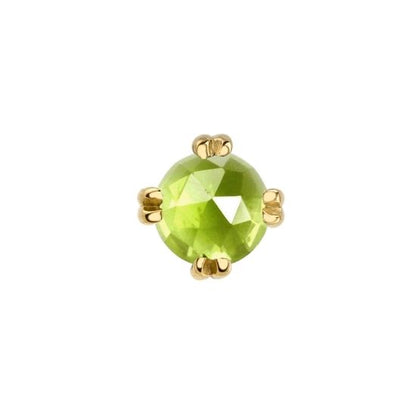 Rose Cut Peridot Solitaire - Threadless