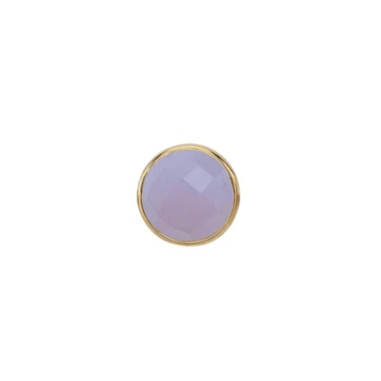 Purple Chalcedony Solitaire - Threadless