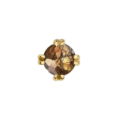 Rose Cut Zawadi Sapphire Solitaire - Threadless