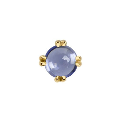 Tanzanite Cabochon Solitaire - Threadless