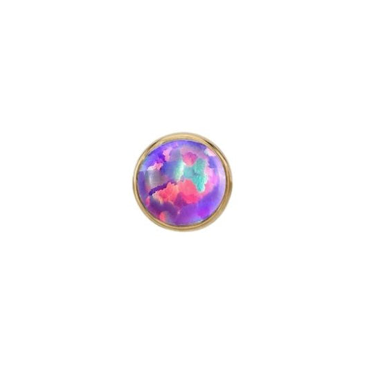 Synthetic Lavender Opal Solitaire - Threadless