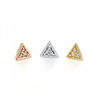 Micro Pave Triangle